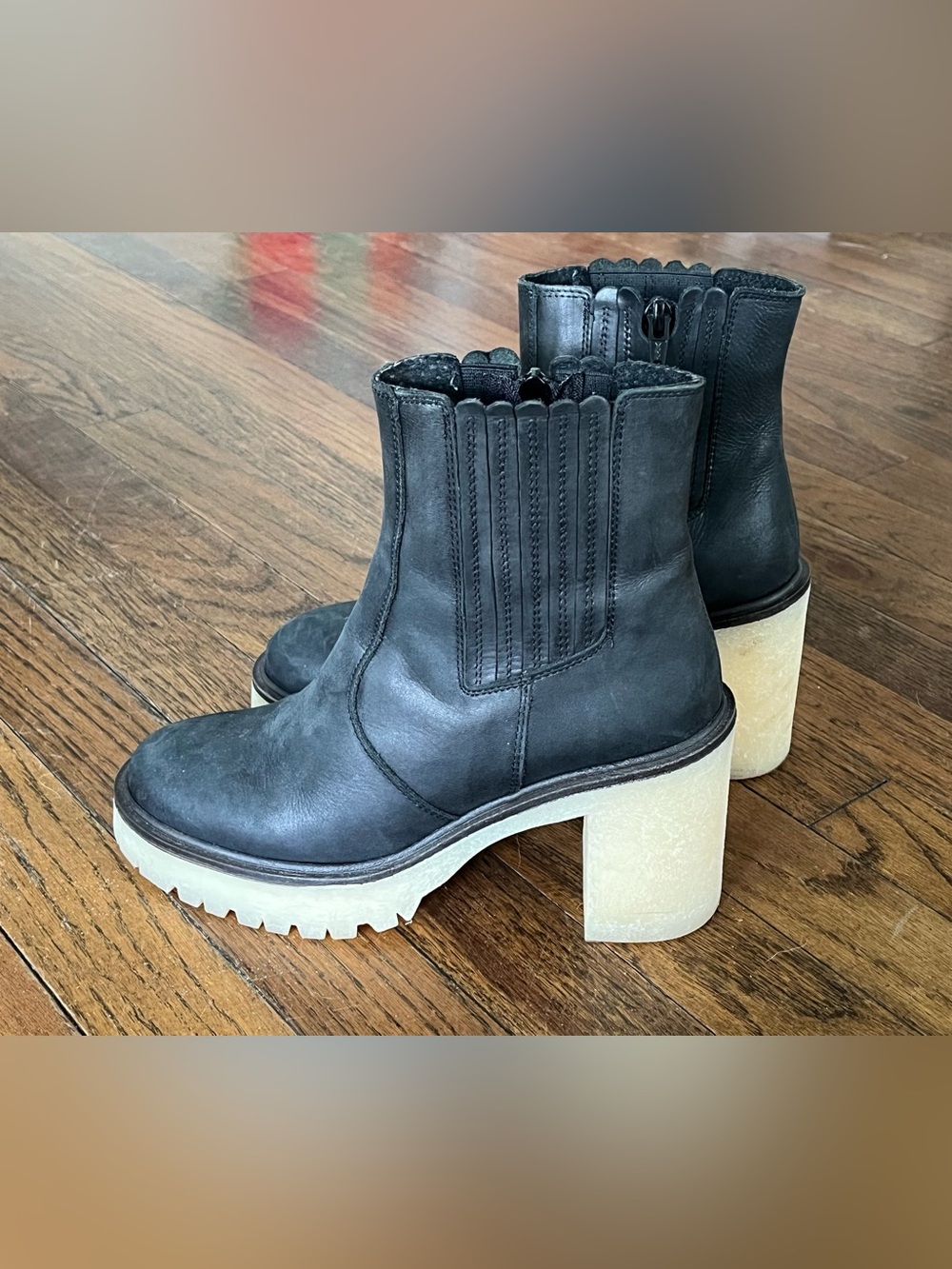 Free People Black Leather Boots